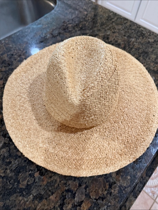 aerie Accessories - aerie Natural Straw Sun Hat with Interior Label